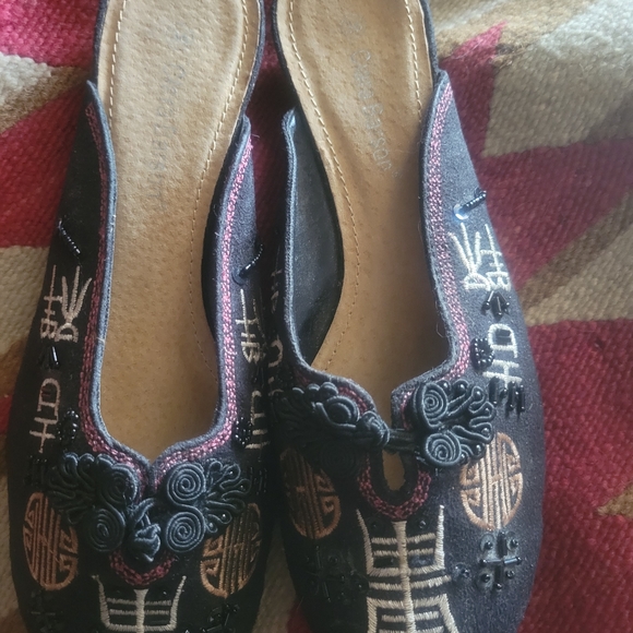 Vintage Clara Barson Asian Design Shoes - Picture 11 of 14